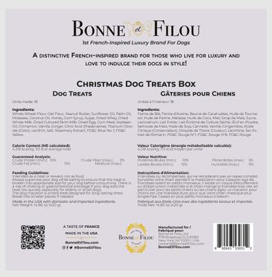 Show full view: Bonne et Filou Christmas Gift Box Dog Treats slide 9 of 10