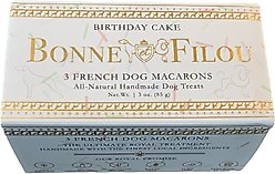 Bonne et Filou Handmade Birthday Cake Human-Grade Macaron Dog Treats, 3 count slide 2 of 8