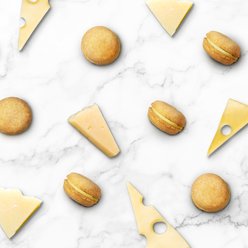 Bonne et Filou Handmade Cheese Human-Grade Macaron Dog Treats, 3 count slide 2 of 8