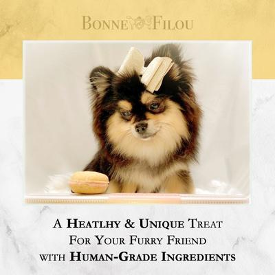 Show full view: Bonne et Filou Handmade Cheese Human-Grade Macaron Dog Treats, 3 count slide 6 of 10