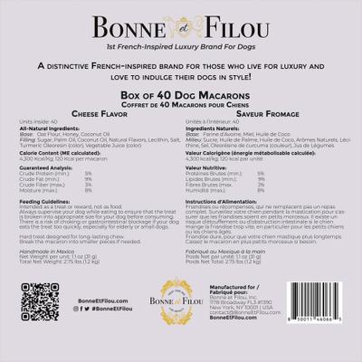 Show full view: Bonne et Filou Handmade Cheese Human-Grade Macaron Dog Treats, 40 count slide 7 of 9