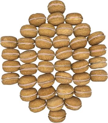 Show full view: Bonne et Filou Handmade Peanut Butter Human-Grade Macaron Dog Treats, 40 count slide 4 of 9