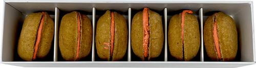 Show full view: Bonne et Filou Handmade Pumpkin Human-Grade Macaron Dog Treats, 6 count slide 3 of 10