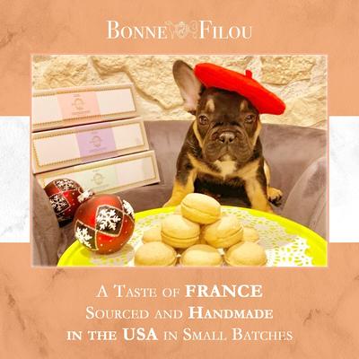 Show full view: Bonne et Filou Handmade Pumpkin Human-Grade Macaron Dog Treats, 6 count slide 8 of 10