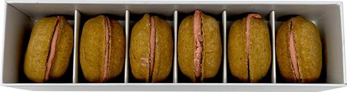 Show full view: Bonne et Filou Handmade Salted Caramel Human-Grade Macaron Dog Treats, 6 count slide 3 of 10