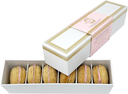Show full view: Bonne et Filou Handmade Strawberry Human-Grade Macaron Dog Treats, 6 count slide 3 of 13