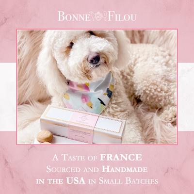 Show full view: Bonne et Filou Handmade Strawberry Human-Grade Macaron Dog Treats, 6 count slide 8 of 13