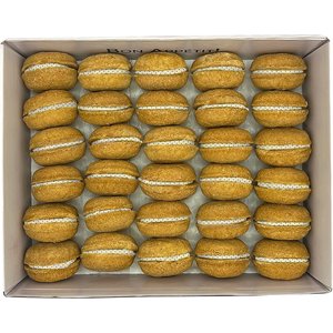 Bonne et Filou Handmade Vanilla Human-Grade Macaron Dog Treats, 40 count