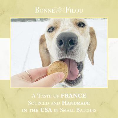 Show full view: Bonne et Filou Handmade Vanilla Human-Grade Macaron Dog Treats, 6 count slide 8 of 11