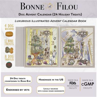 Show full view: Bonne et Filou Holiday Advent Calendar Dog Treats slide 6 of 11