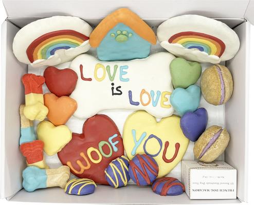 Show full view: Bonne et Filou Human-Grade Pride Themed Dog Treats Gift Box, 22 count slide 3 of 8