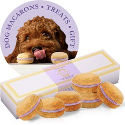 Bonne et Filou Lavender All-Natural Handmade Macaron Dog Treats, 6 count