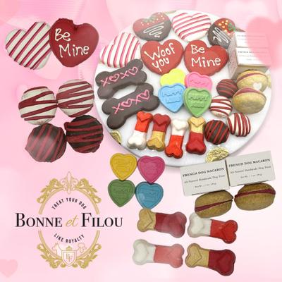 Show full view: Bonne et Filou Love My Dog Box Variety Pack Dog Treats, 22 count slide 5 of 7