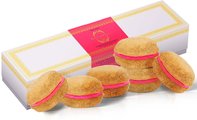 Bonne et Filou Luxury French Macarons Rose Flavor Dog Treats, 6 count