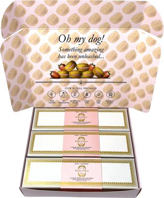 Show full view: Bonne et Filou Luxury French Macarons Strawberry Flavor Dog Treats, 18 count slide 4 of 10