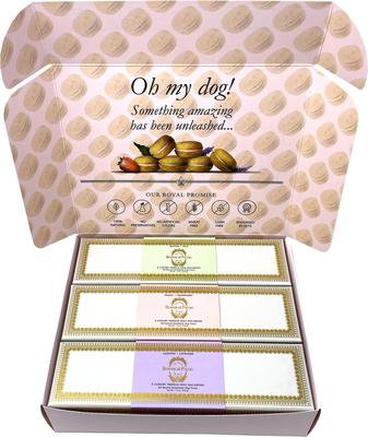 Show full view: Bonne et Filou Luxury French Macarons Strawberry, Lavender & Mint Variety Pack Dog Treats, 18 count slide 4 of 11