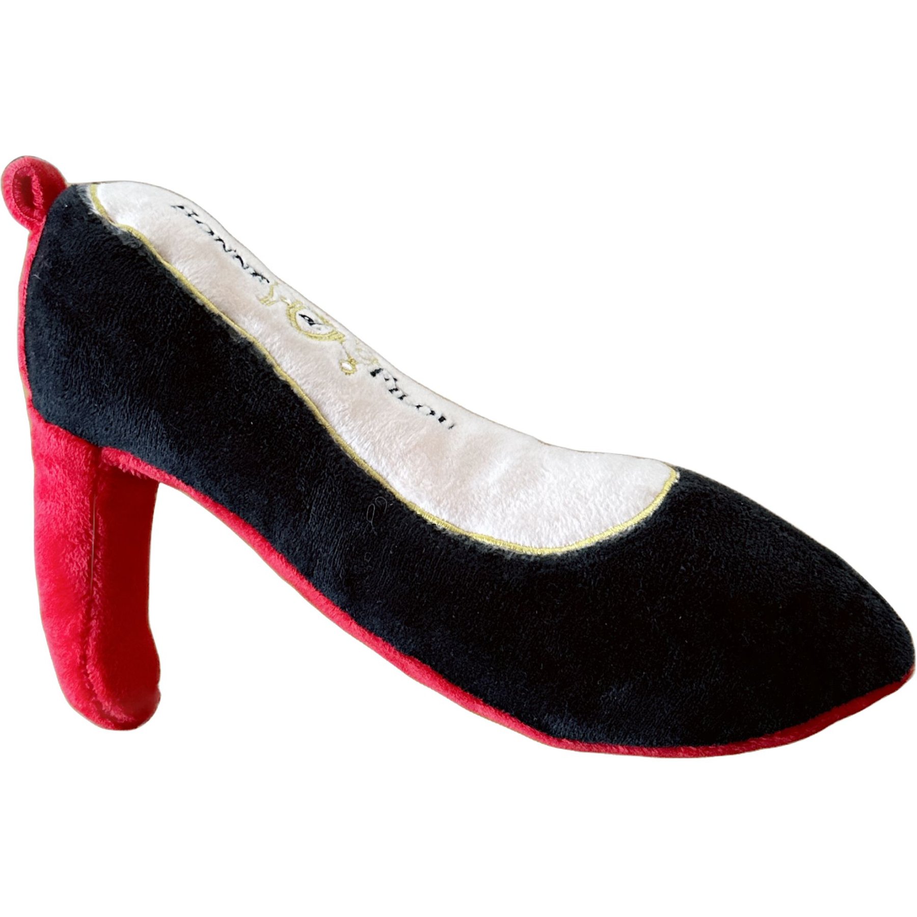 Bonne et Filou Red Bottom Shoe Squeaky Dog Toy, Large