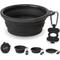 Show in main carousel: Bonza Collapsible Silicone Dog Bowl, Black, Large, 1 count slide 1 of 10