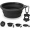 Show in main carousel: Bonza Collapsible Silicone Dog Bowl, Black, Small, 2 count slide 1 of 10