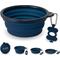 Show in main carousel: Bonza Collapsible Silicone Dog Bowl, Blue, Large, 1 count slide 1 of 11