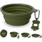 Show in main carousel: Bonza Collapsible Silicone Dog Bowl, Green, X-Large, 1 count slide 1 of 10