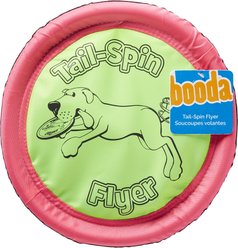 Booda Soft Bite Tail Spin Flyer Flying Disc Dog Toy, Color Varies, Large