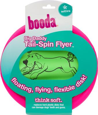 Show full view: Booda Soft Bite Tail Spin Flyer Flying Disc Dog Toy, Color Varies, Large slide 2 of 8