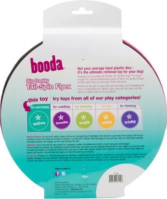 Show full view: Booda Soft Bite Tail Spin Flyer Flying Disc Dog Toy, Color Varies, Large slide 3 of 8
