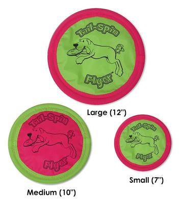 Show full view: Booda Soft Bite Tail Spin Flyer Flying Disc Dog Toy, Color Varies, Medium slide 3 of 7