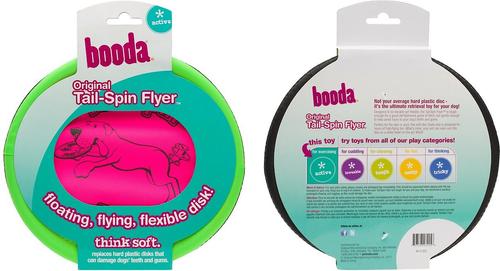 Show full view: Booda Soft Bite Tail Spin Flyer Flying Disc Dog Toy, Color Varies, Medium slide 5 of 7