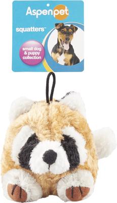 Show full view: Booda Squatter Small Raccoon Plush Dog Toy slide 3 of 6