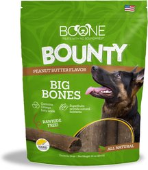 Boone Bounty Big Bones Peanut Butter Flavor Dog Treats, 16-oz abg