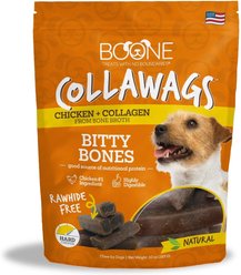Boone Collawags Bitty Bones Chicken Hard Chews Dog Treat, 10-oz bag