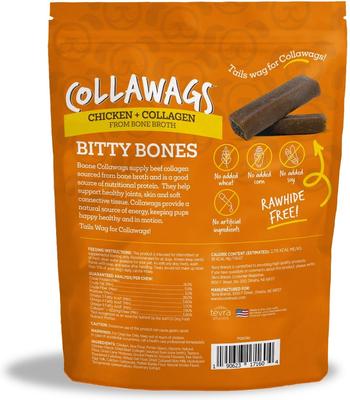 Show full view: Boone Collawags Bitty Bones Chicken Hard Chews Dog Treat, 10-oz bag slide 3 of 9