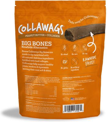 Show full view: Boone Collawags Large Bones Peanut Butter Flavor Dog Treats, 10-oz bag slide 3 of 9