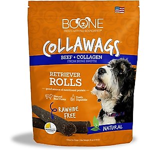 Boone Collawags Retriever Rolls Beef Flavor Hard Chews Dog Treat, 6-oz bag