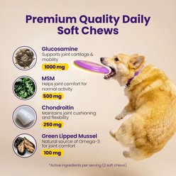 Boops Pets Advanced Hip & Joint Chicken Flavored Soft Chews Vitamins for Dogs, 90 count slide 2 of 9