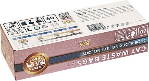 Show full view: BOS Best Odor-Sealing Cat Litter Bags, Unscented, Large, 2 count slide 4 of 11