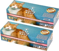 BOS Best Odor-Sealing Cat Litter Bags, Unscented, Medium, 2 count slide 1 of 9