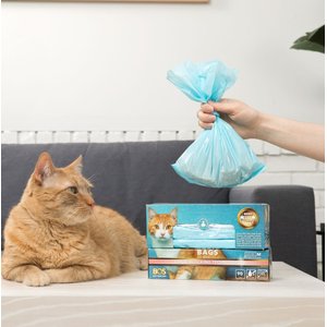 BOS Best Odor-Sealing Cat Litter Bags, Unscented, Medium, 2 count