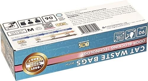 Show full view: BOS Best Odor-Sealing Cat Litter Bags, Unscented, Medium, 3 count slide 4 of 11