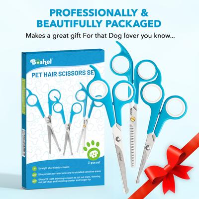 Show full view: Boshel Dog Grooming Scissors Set slide 8 of 9