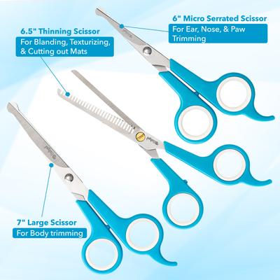 Show full view: Boshel Dog Grooming Scissors Set slide 3 of 9