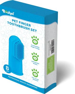 Show full view: Boshel Silicone Finger Dog & Cat Toothbrush Set slide 10 of 11