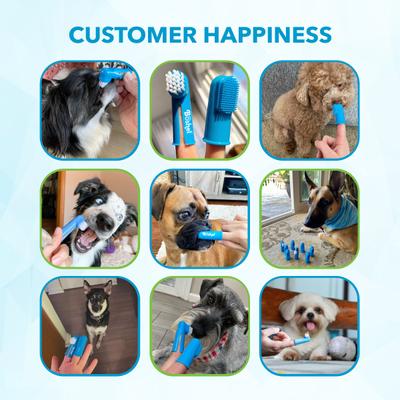 Show full view: Boshel Silicone Finger Dog & Cat Toothbrush Set slide 9 of 11