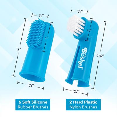 Show full view: Boshel Silicone Finger Dog & Cat Toothbrush Set slide 3 of 11