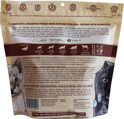 Show full view: Boss Cat Complete & Balanced Raw Diet Chicken Recipe Freeze-Dried Cat Food, 9-oz bag slide 3 of 7