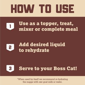 Boss Cat Freeze-Dried Raw Pork Nuggs Dry Cat Food, 9-oz bag