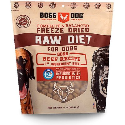 Boss Dog Boss Dog Beef Flavor Freeze-Dried Dog Food, 12-oz pouch