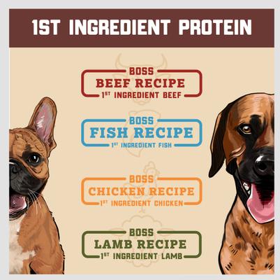Show full view: Boss Dog Beef Flavor Freeze-Dried Dog Food, 12-oz pouch slide 6 of 8